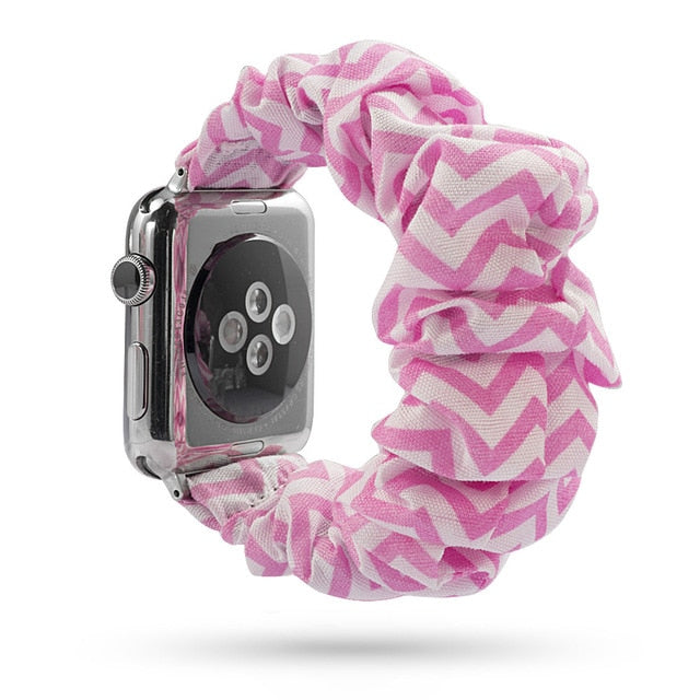 Cute Print Scrunchie Apple Watch Band