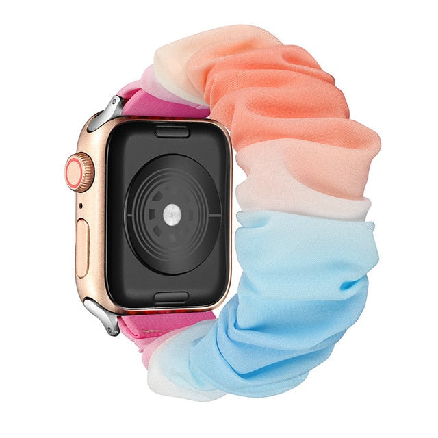 Cute Print Scrunchie Apple Watch Band