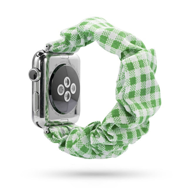 Cute Print Scrunchie Apple Watch Band