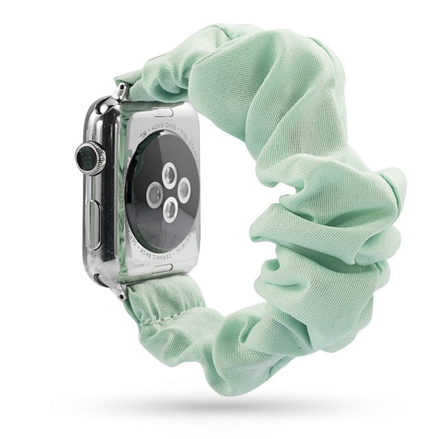 Cute Print Scrunchie Apple Watch Band