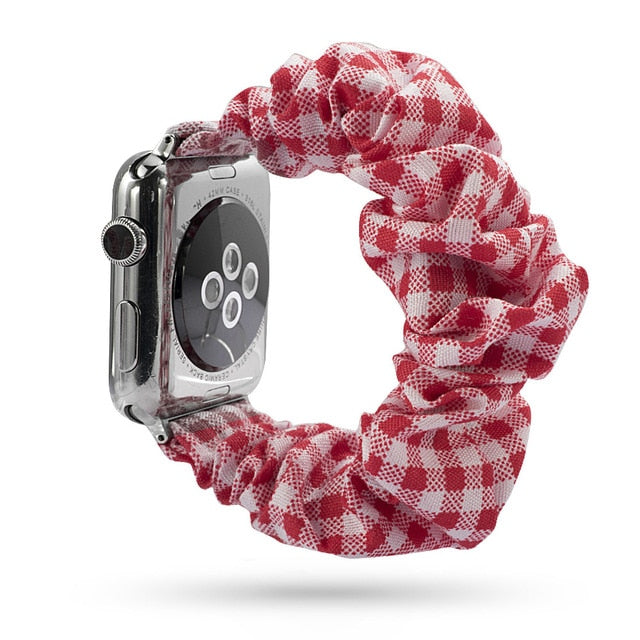 Cute Print Scrunchie Apple Watch Band