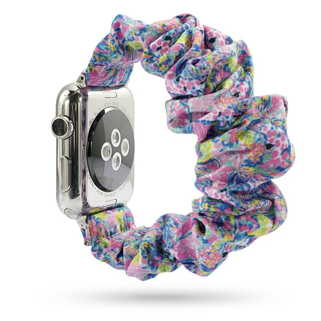 Cute Print Scrunchie Apple Watch Band