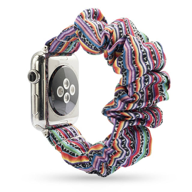 Cute Print Scrunchie Apple Watch Band