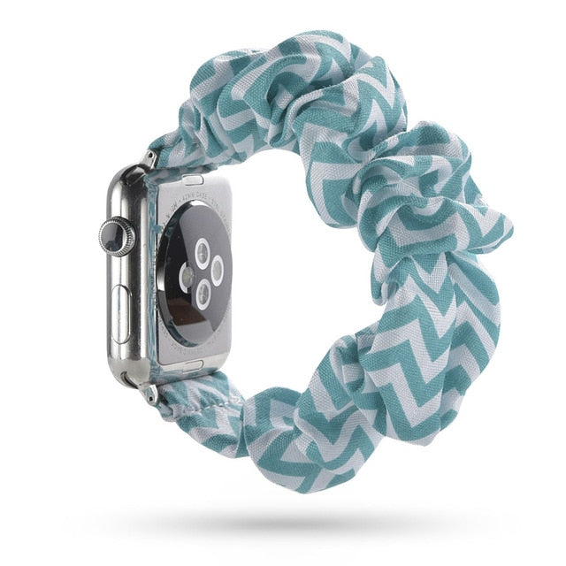 Cute Print Scrunchie Apple Watch Band