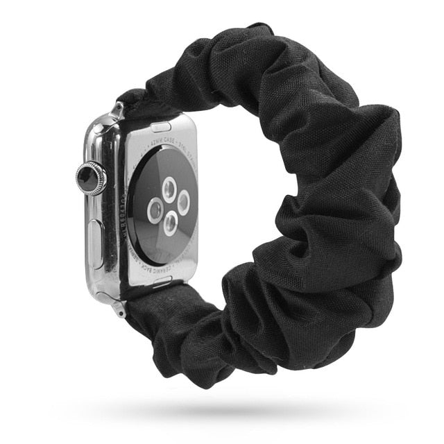 Cute Print Scrunchie Apple Watch Band