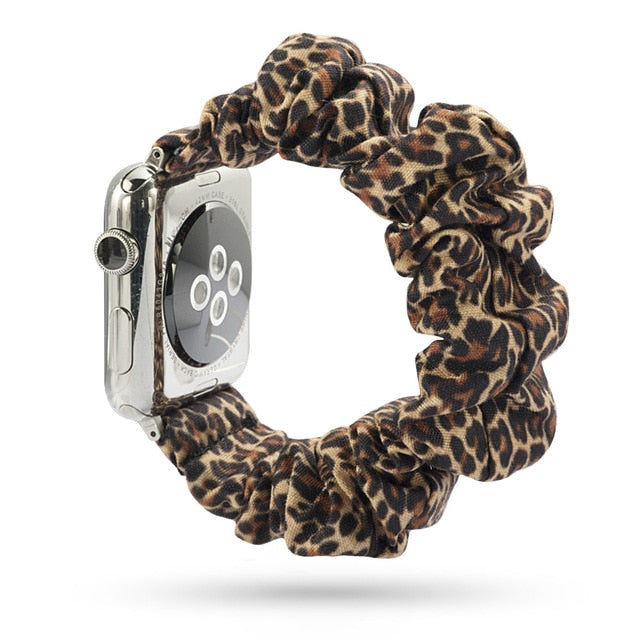 Cute Print Scrunchie Apple Watch Band