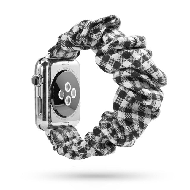 Cute Print Scrunchie Apple Watch Band