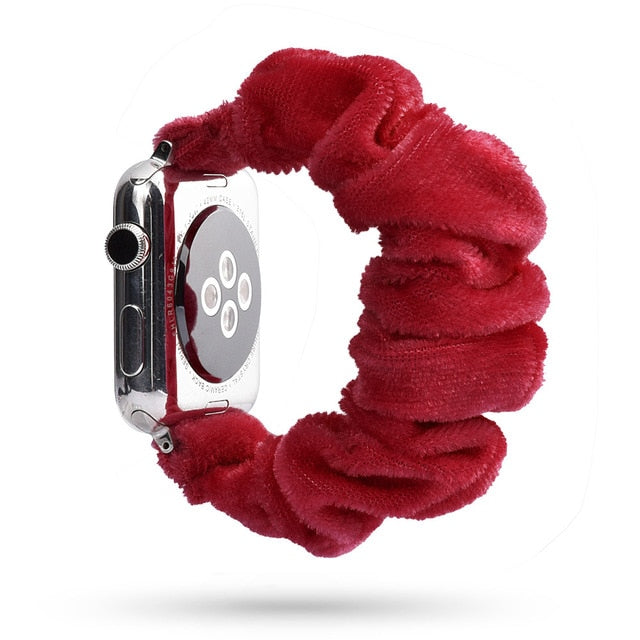 Cute Print Scrunchie Apple Watch Band