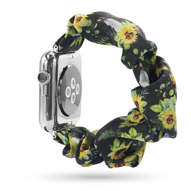 Cute Print Scrunchie Apple Watch Band