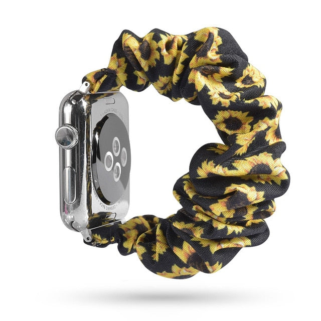 Cute Print Scrunchie Apple Watch Band