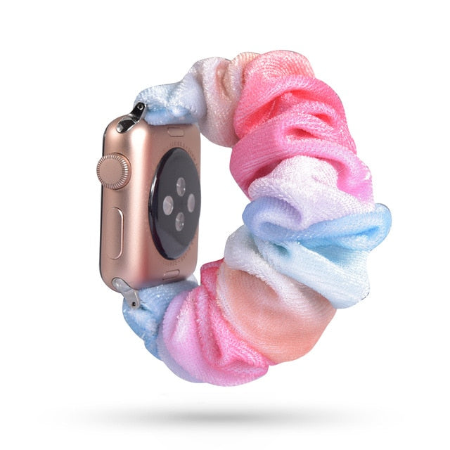 Cute Print Scrunchie Apple Watch Band