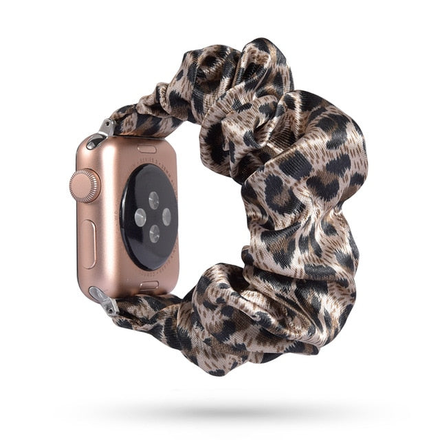 Cute Print Scrunchie Apple Watch Band