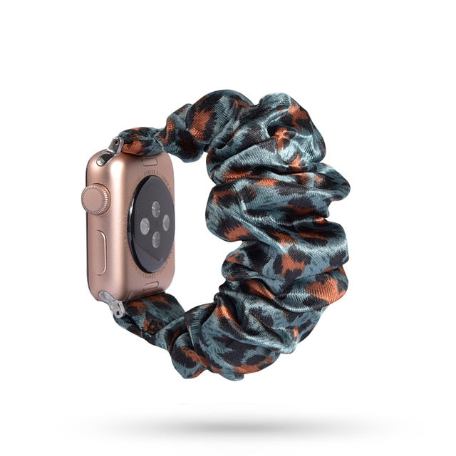 Cute Print Scrunchie Apple Watch Band