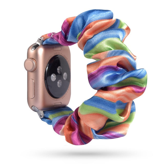 Cute Print Scrunchie Apple Watch Band