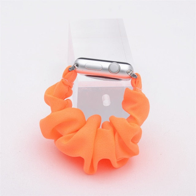 Cute Print Scrunchie Apple Watch Band