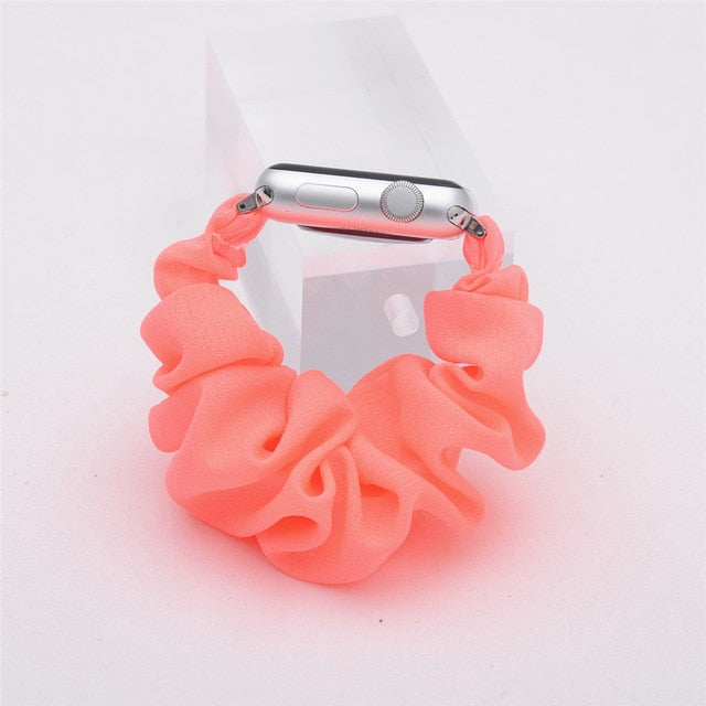 Cute Print Scrunchie Apple Watch Band