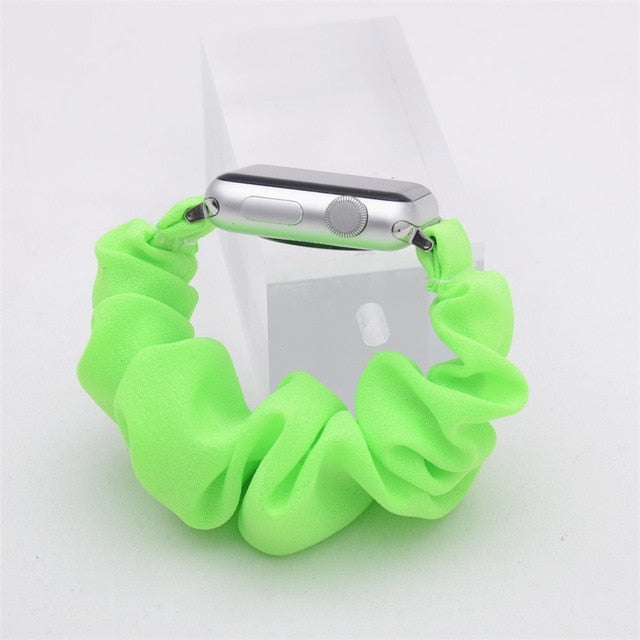 Cute Print Scrunchie Apple Watch Band