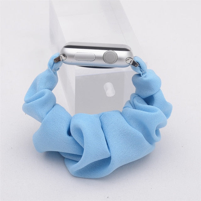 Cute Print Scrunchie Apple Watch Band