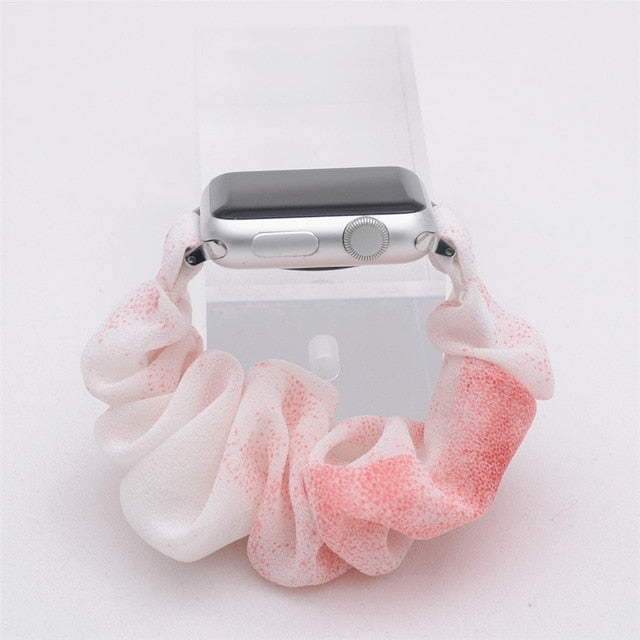 Cute Print Scrunchie Apple Watch Band