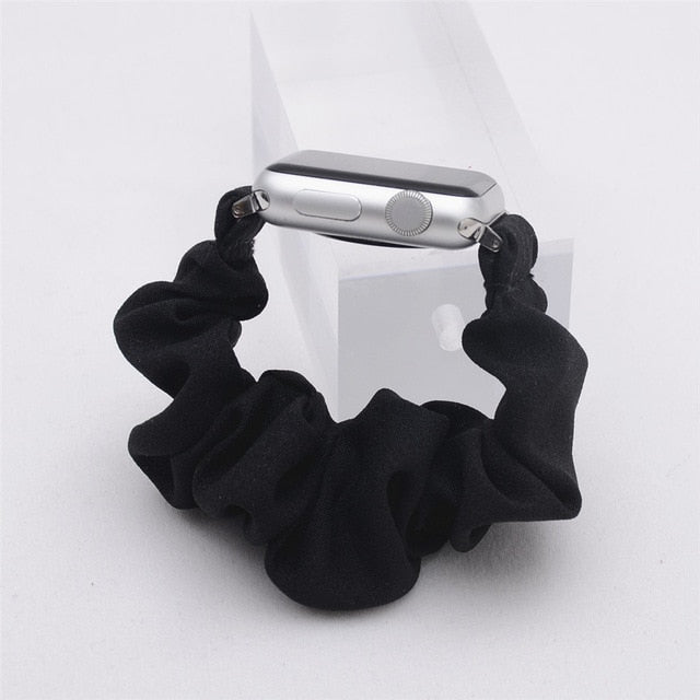 Cute Print Scrunchie Apple Watch Band