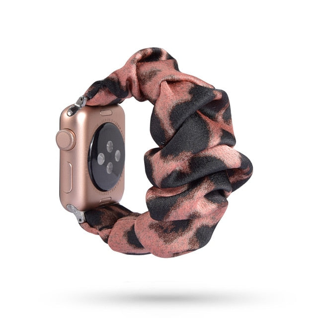 Cute Print Scrunchie Apple Watch Band