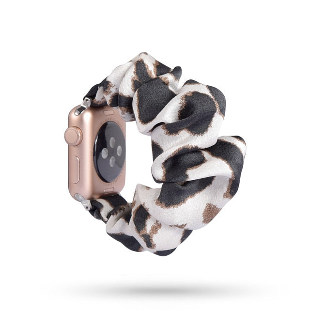 Cute Print Scrunchie Apple Watch Band