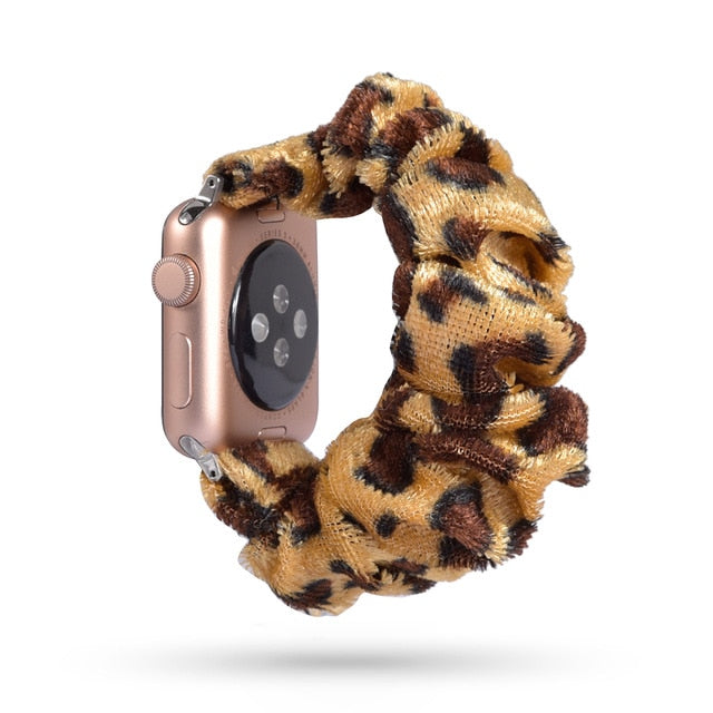 Cute Print Scrunchie Apple Watch Band