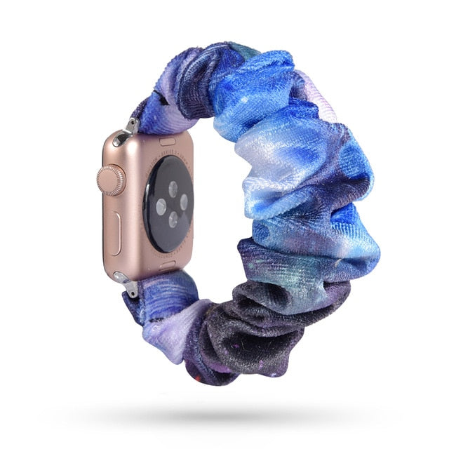 Cute Print Scrunchie Apple Watch Band