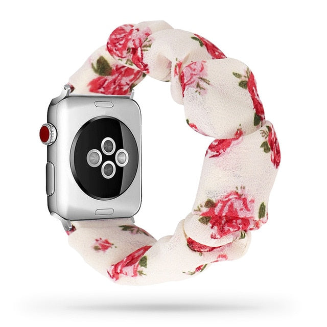 Cute Print Scrunchie Apple Watch Band