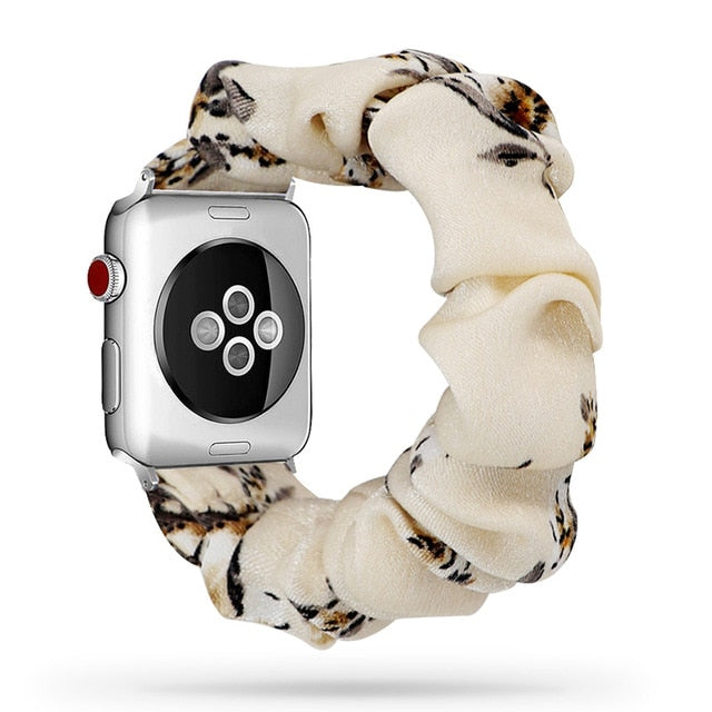 Cute Print Scrunchie Apple Watch Band