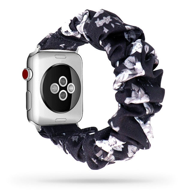 Cute Print Scrunchie Apple Watch Band