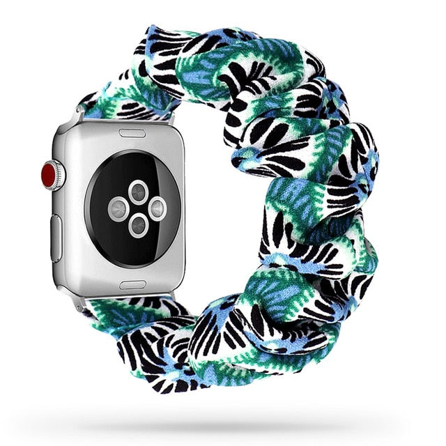 Cute Print Scrunchie Apple Watch Band