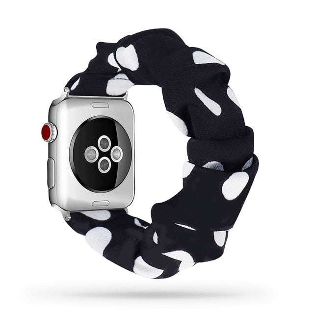 Cute Print Scrunchie Apple Watch Band