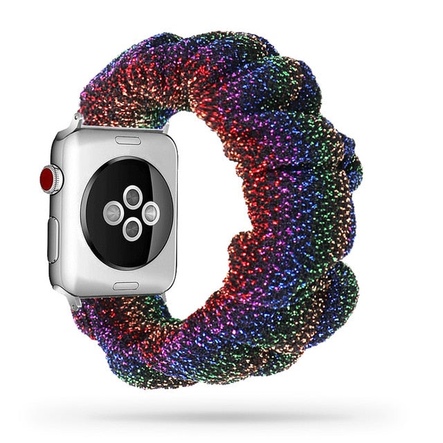 Cute Print Scrunchie Apple Watch Band