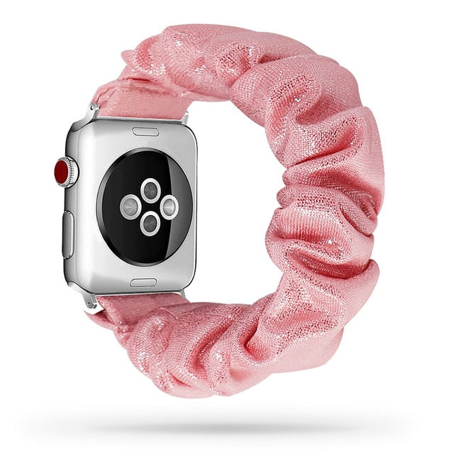 Cute Print Scrunchie Apple Watch Band