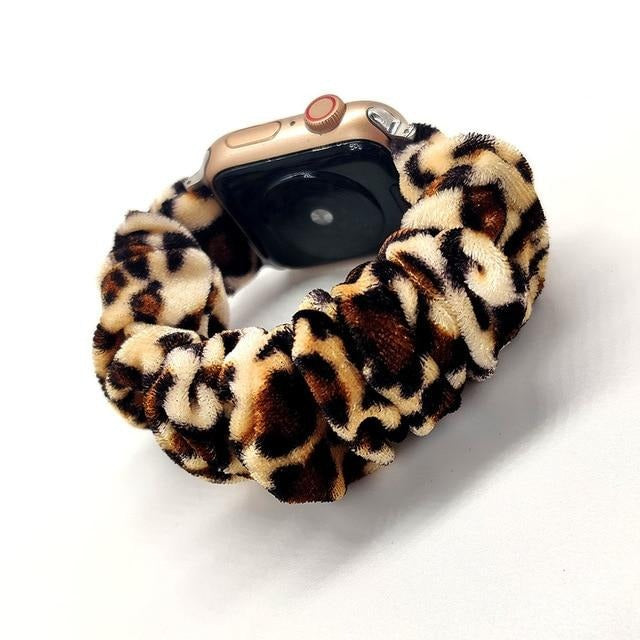 Cute Print Scrunchie Apple Watch Band