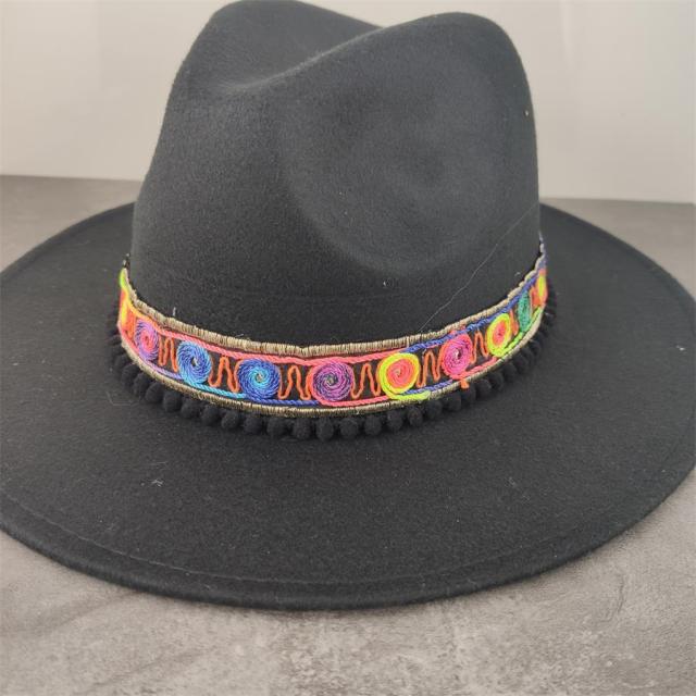 Boho Tassle Cowgirl Fedora Hat