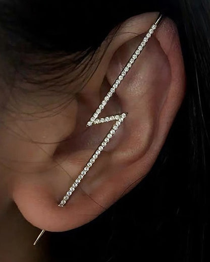 Bohemian Crystals Crawler Hook Earring