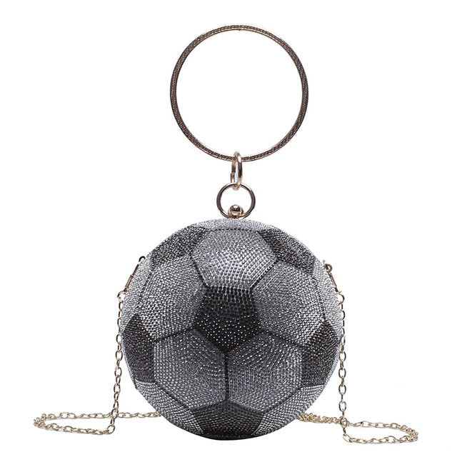 Luxury Diamond Basketball Soccer Clutch Bags