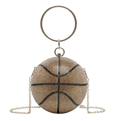 Luxury Diamond Basketball Soccer Clutch Bags