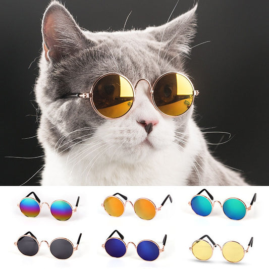 Round Dog Cat Sunglasses Eye-Wear Accessories