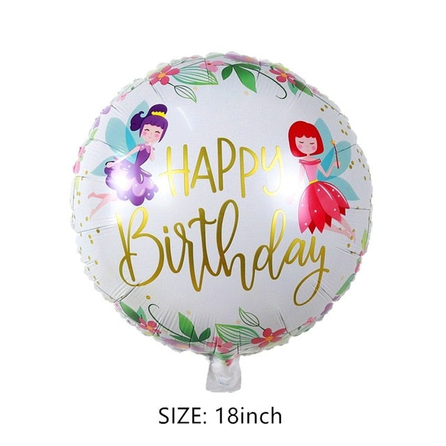 Colorful Rainbow Tassel Cloud Fairy Foil Birthday Balloon