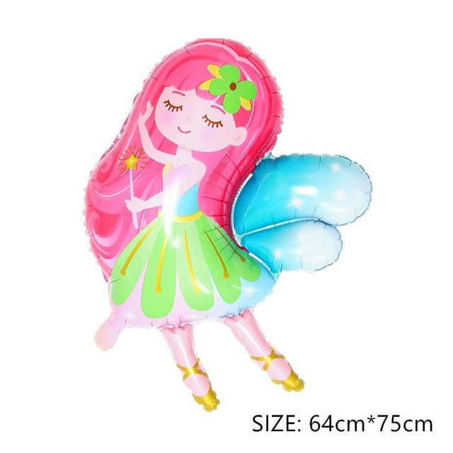 Colorful Rainbow Tassel Cloud Fairy Foil Birthday Balloon