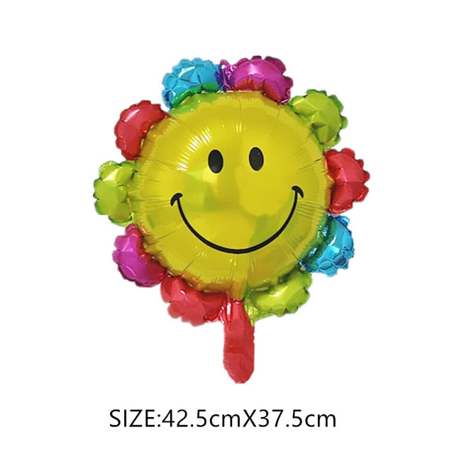 Colorful Rainbow Tassel Cloud Fairy Foil Birthday Balloon