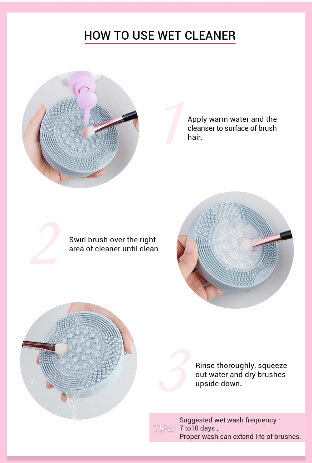 Makeup Brush Cleaner Sponge