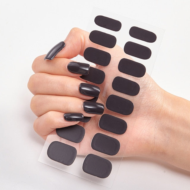 Solid Self Adhesive Nail Sticker Strips