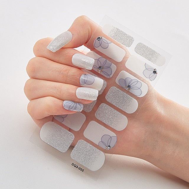 Multicolor Self Adhesive Nail Sticker Strips