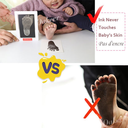Safe Non-toxic Baby Footprints Handprint Inkless Ink Pad