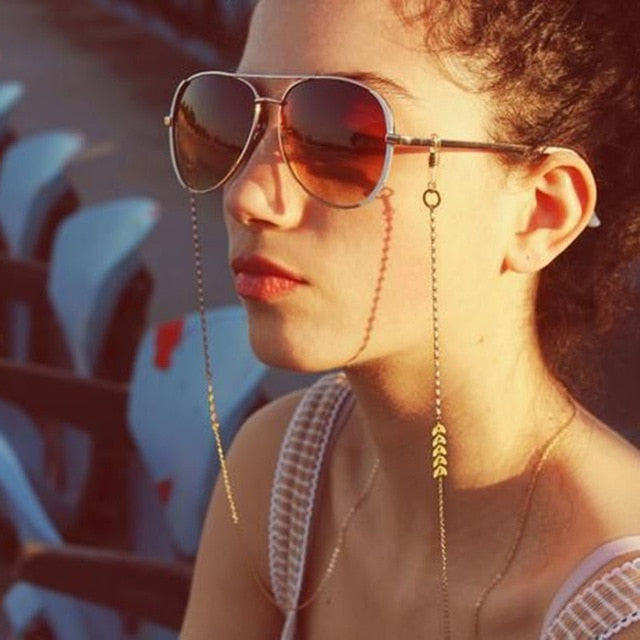Acrylic Pearl Crystal Sunglasses Chains