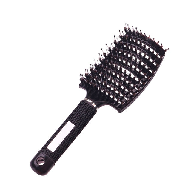 Bristle Nylon Hairbrush Scalp Massage